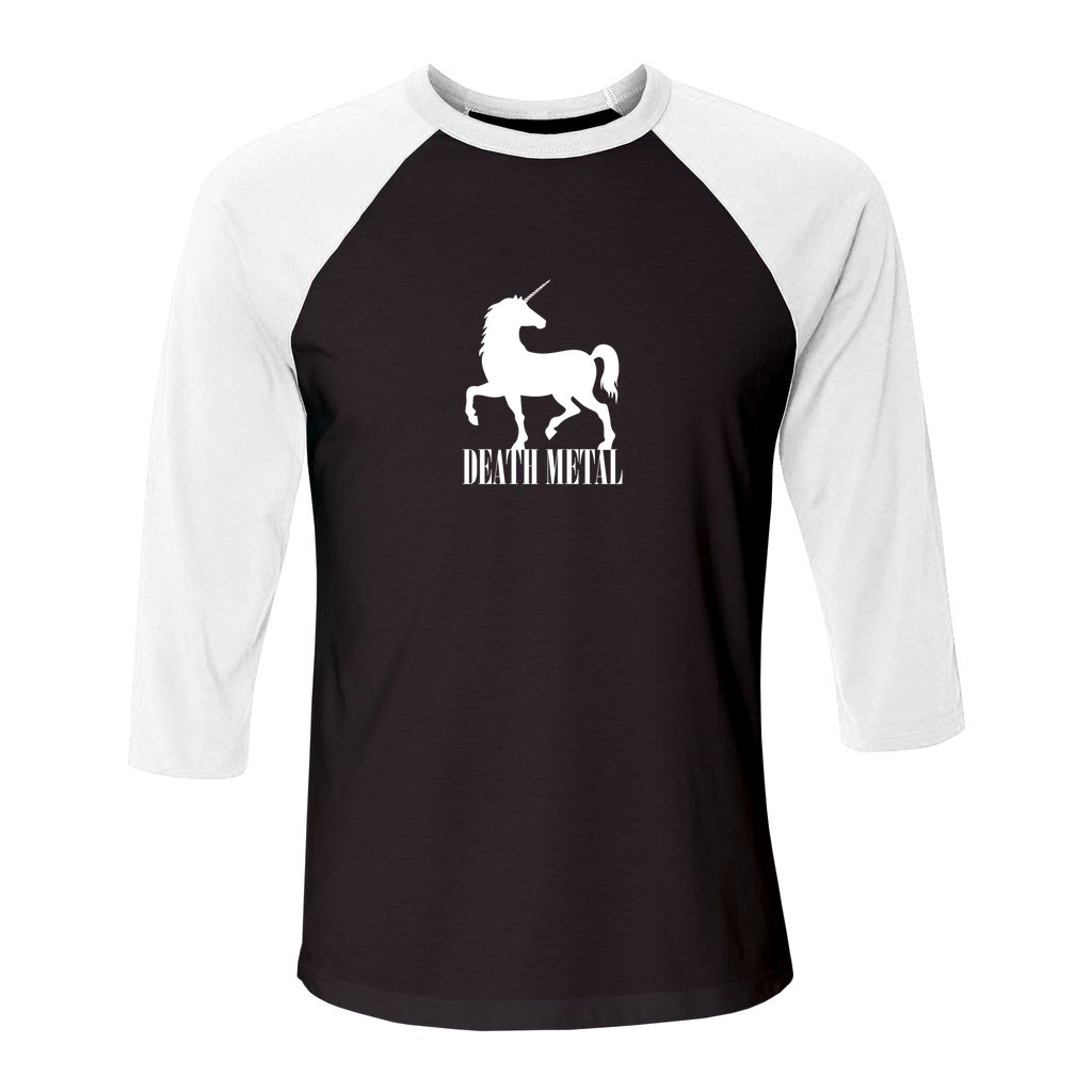 Death Metal Unicorn Raglan