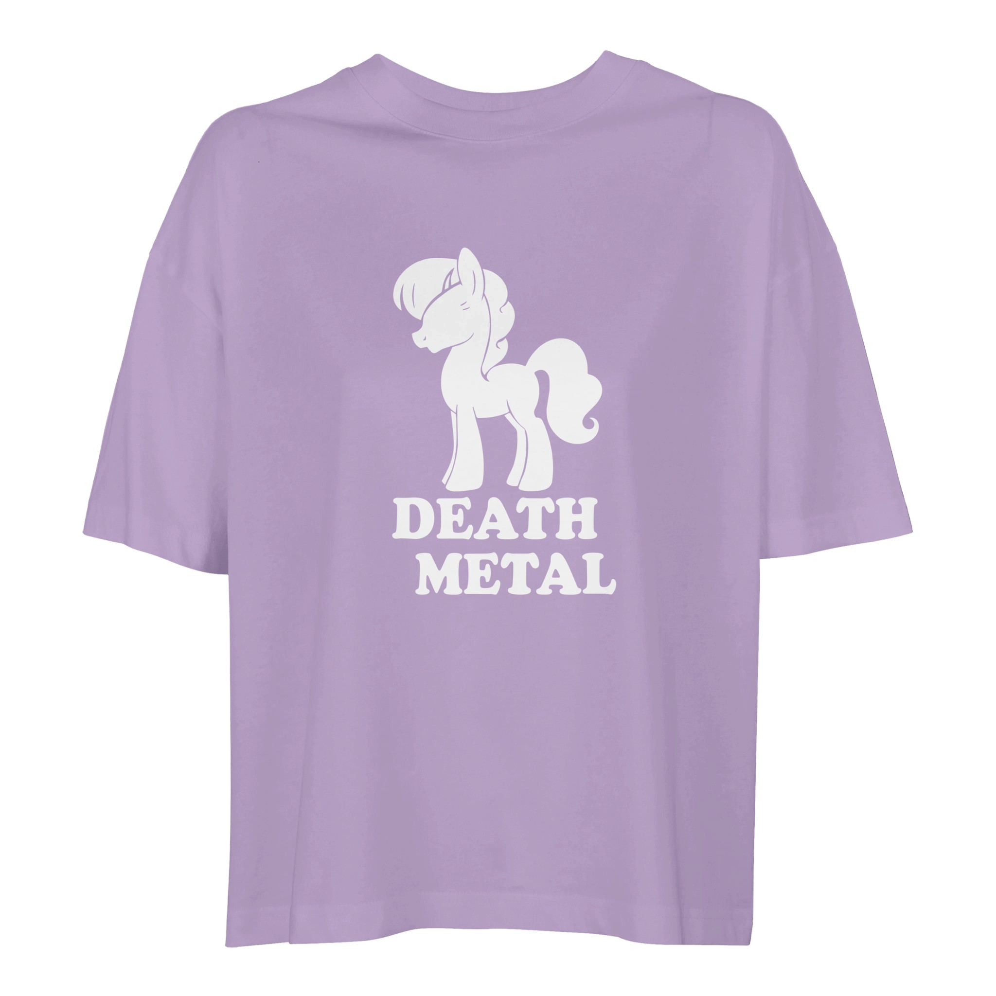 Death Metlil’ Pony – Women’s Heavyweight Cropped T-Shirt