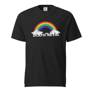 Death Metal Rainbow - Unisex garment-dyed heavyweight t-shirt