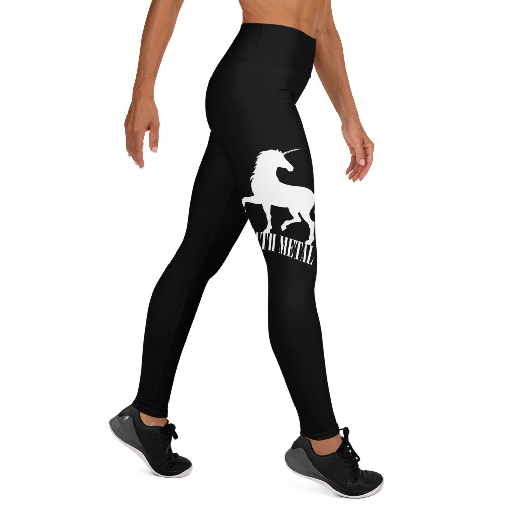 Death Metal Unicorn - Yoga Leggings - Image 9